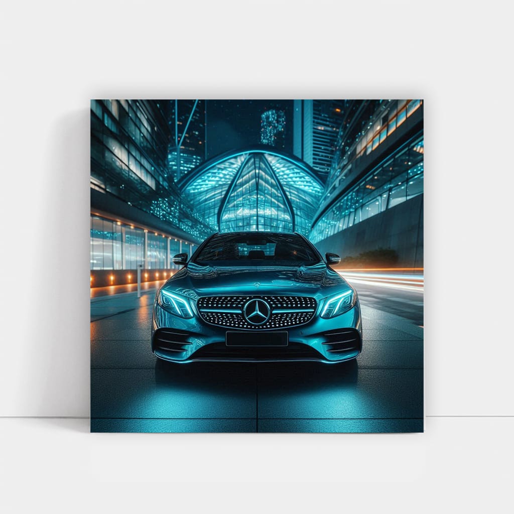 Mercedes E Class Neon Wall Art