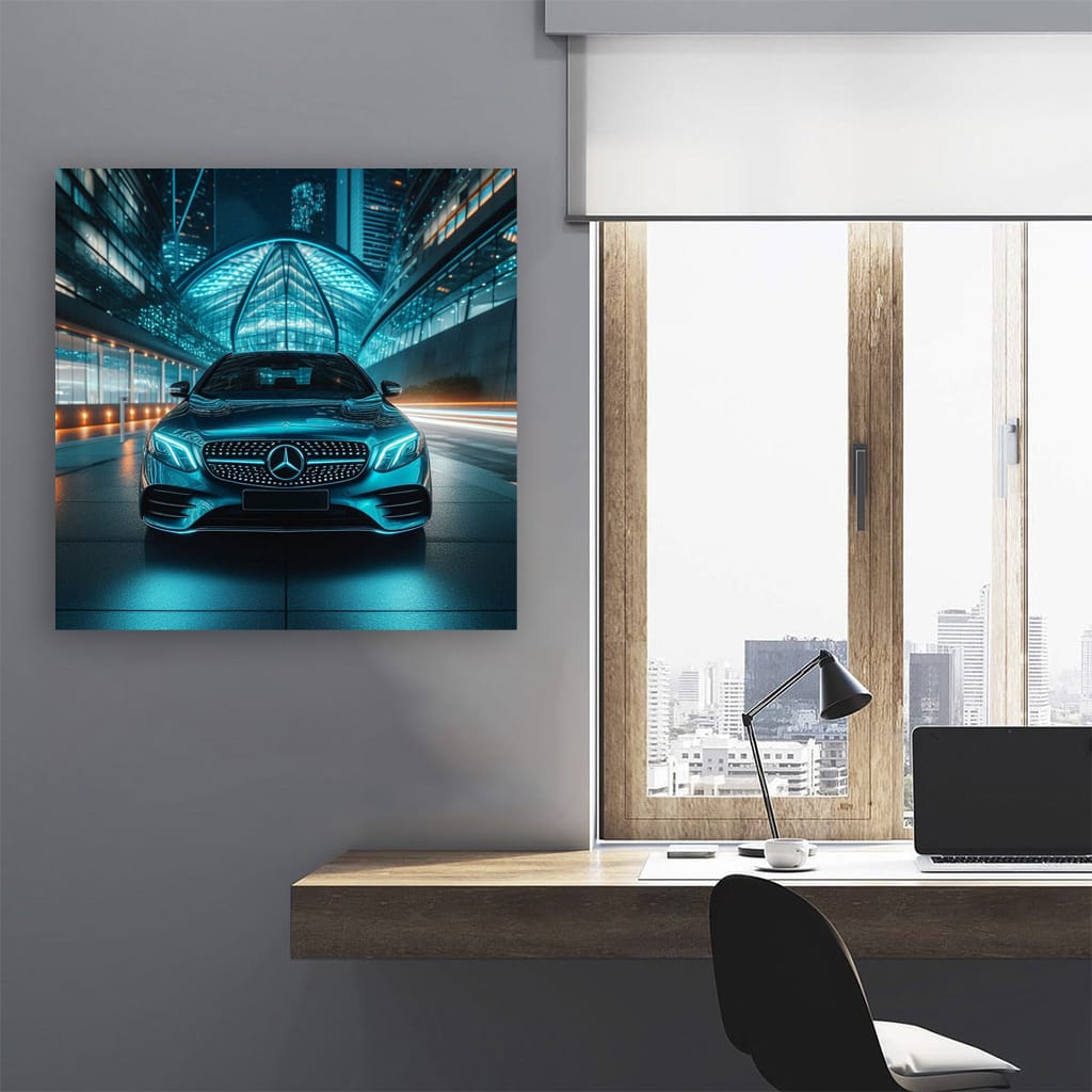 Mercedes E Class Neon Wall Art