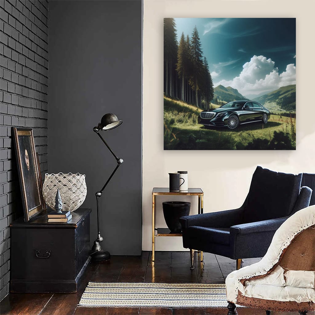 Mercedes S Class Valley Wall Art