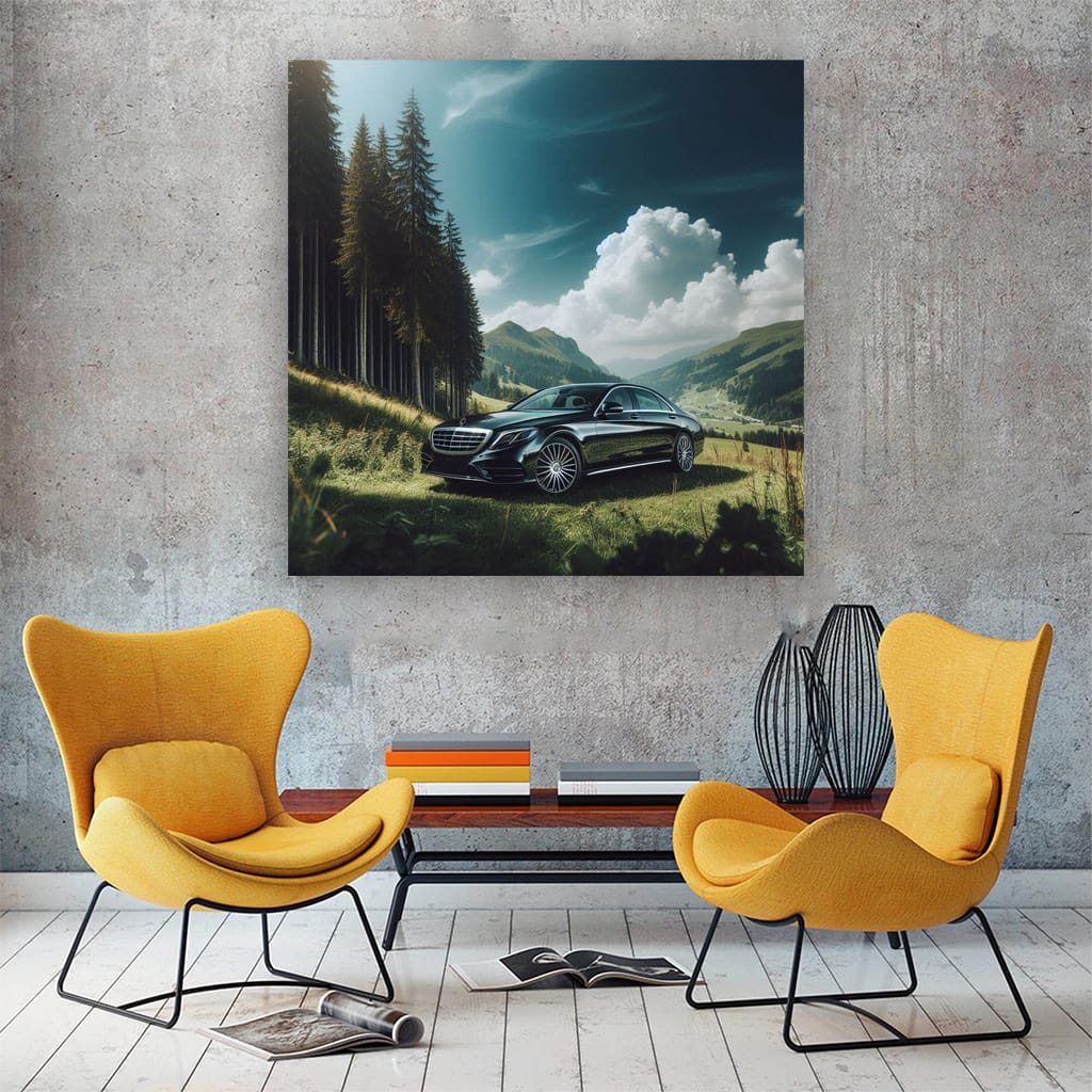 Mercedes S Class Valley Wall Art