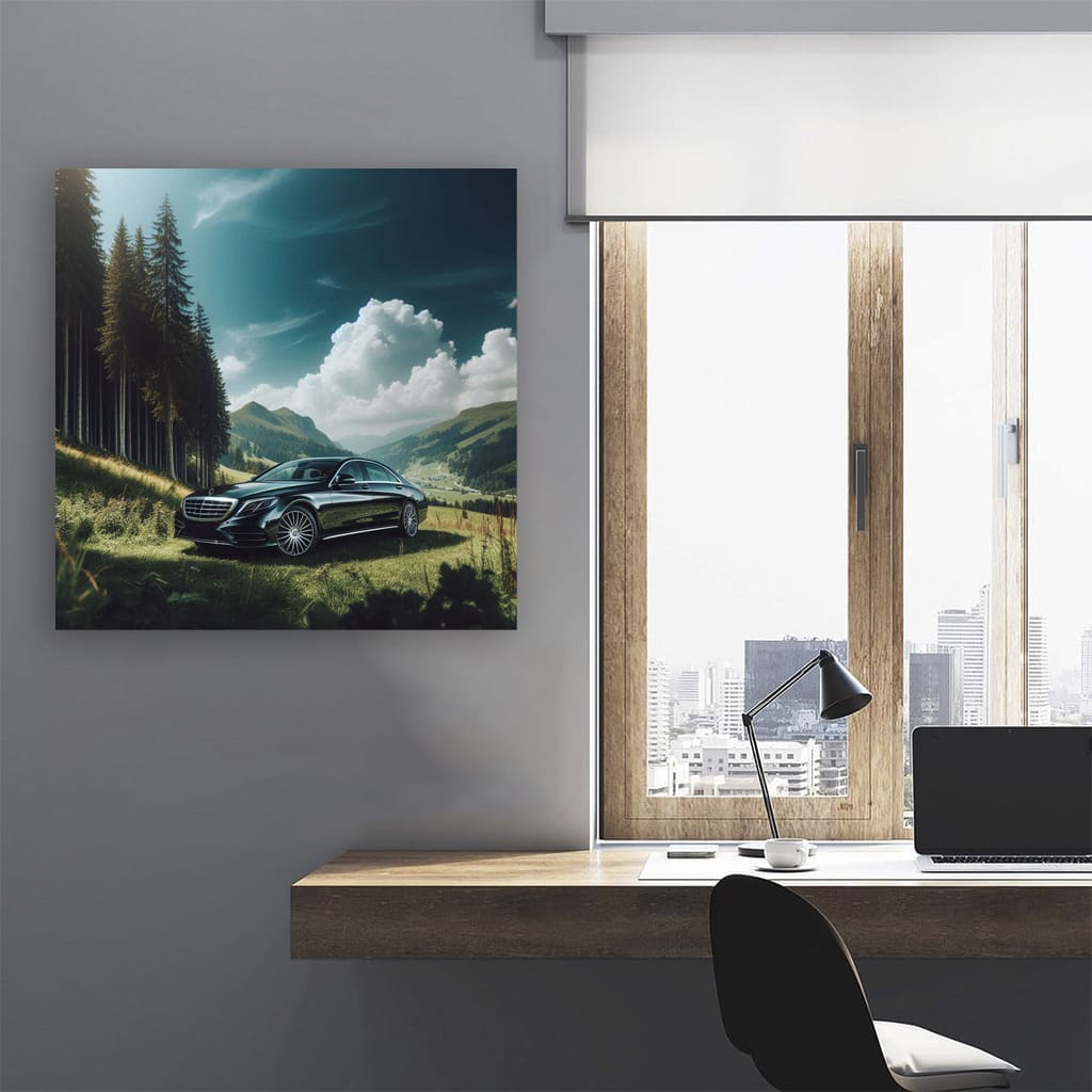 Mercedes S Class Valley Wall Art