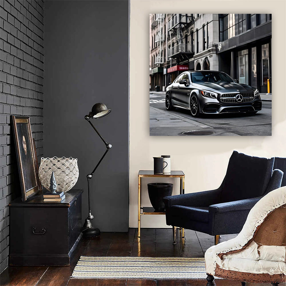 Sleek Mercedes AMG C63 Black in NYC - Power Meets Elegance