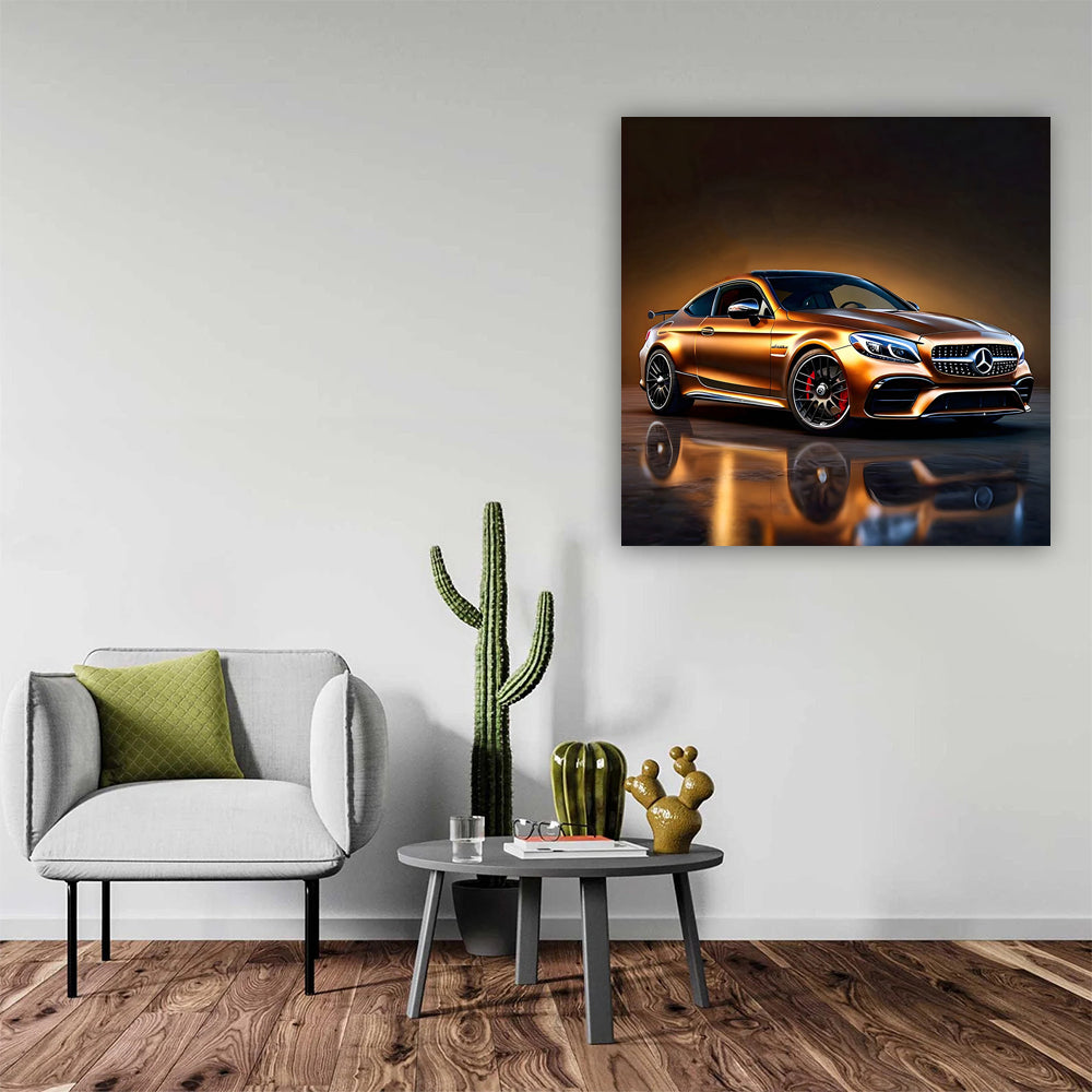 Mercedes AMG C63 in Brown - Blend of Power and Elegance
