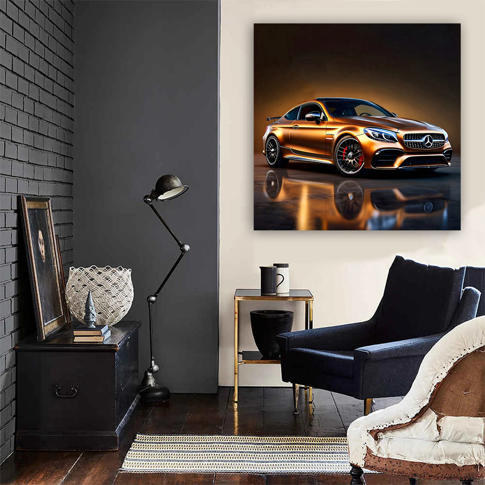 Mercedes AMG C63 in Brown - Blend of Power and Elegance