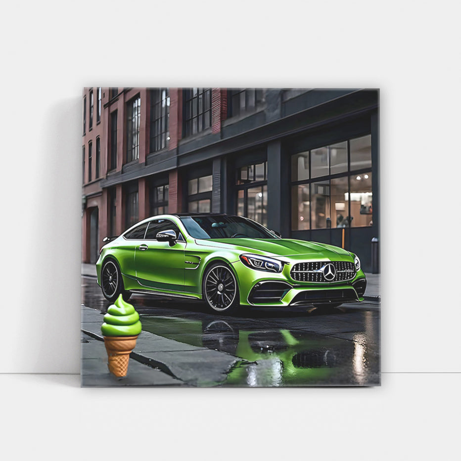 Mercedes AMG C63 Green Ice Cream - Bold and Dynamic