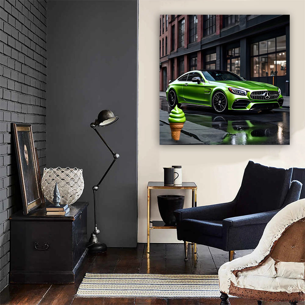 Mercedes AMG C63 Green Ice Cream - Bold and Dynamic