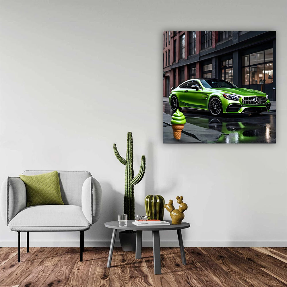 Mercedes AMG C63 Green Ice Cream - Bold and Dynamic