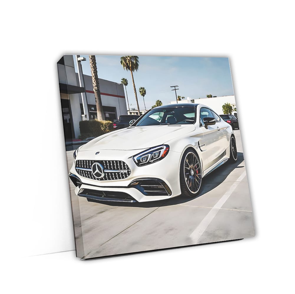 Mercedes AMG C63 in White - Los Angeles Power and Style