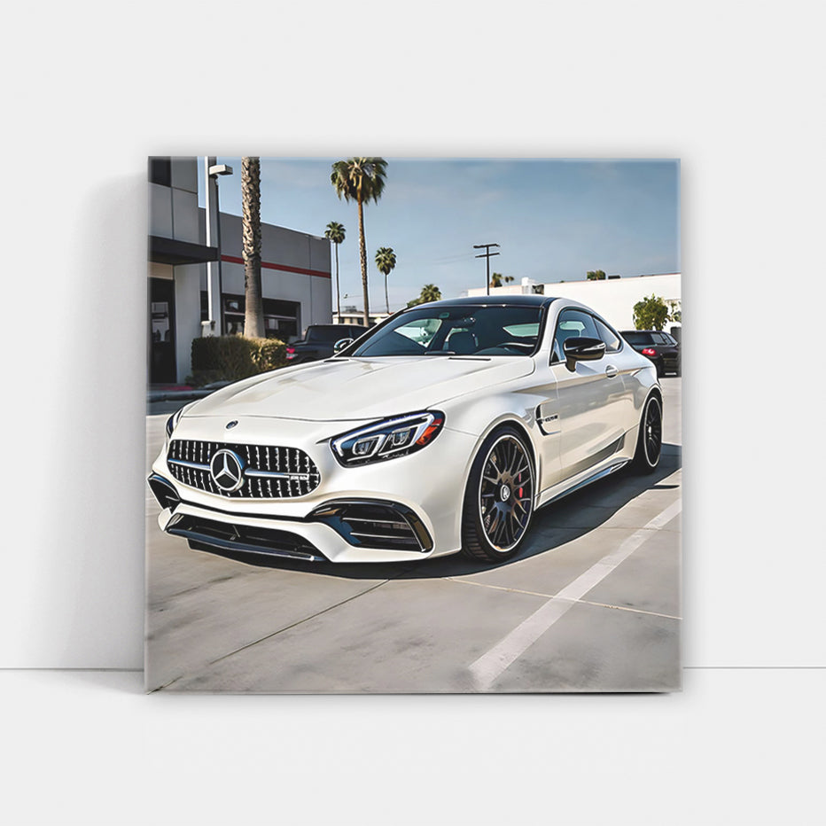 Mercedes AMG C63 in White - Los Angeles Power and Style