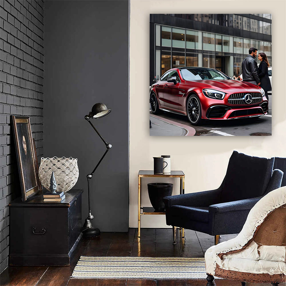 Burgundy Mercedes AMG GT 4-Door in NYC - Power Meets Elegance