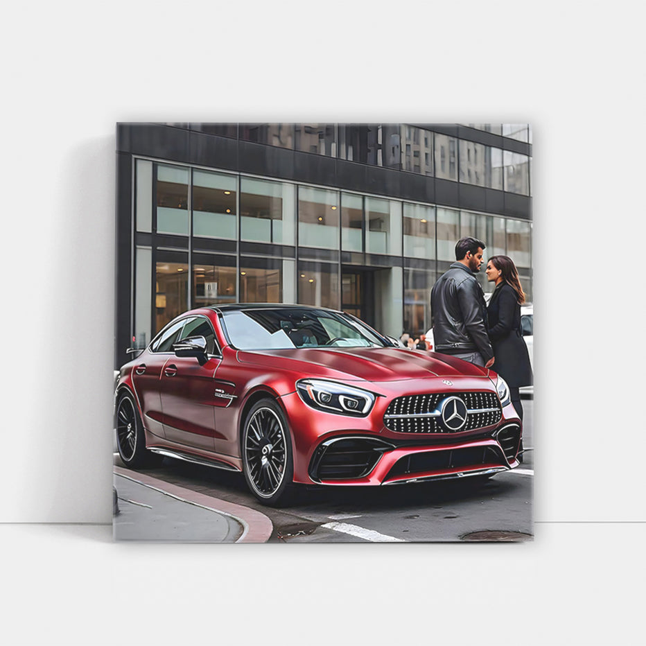 Burgundy Mercedes AMG GT 4-Door in NYC - Power Meets Elegance