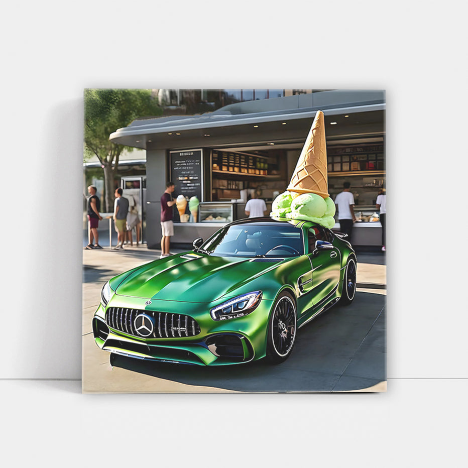 Mercedes AMG GT Green Ice Cream - Bold Elegance on Wheels