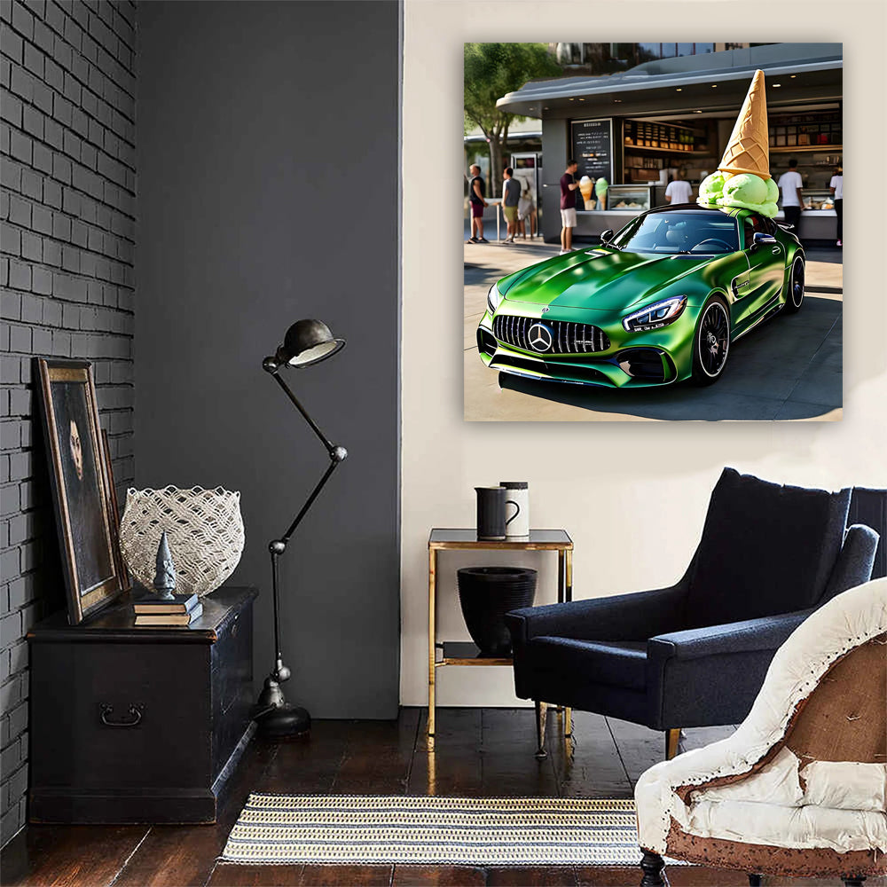 Mercedes AMG GT Green Ice Cream - Bold Elegance on Wheels