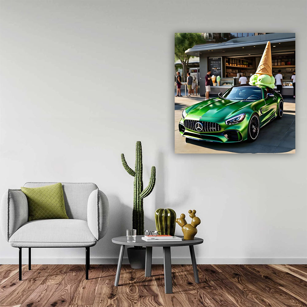Mercedes AMG GT Green Ice Cream - Bold Elegance on Wheels