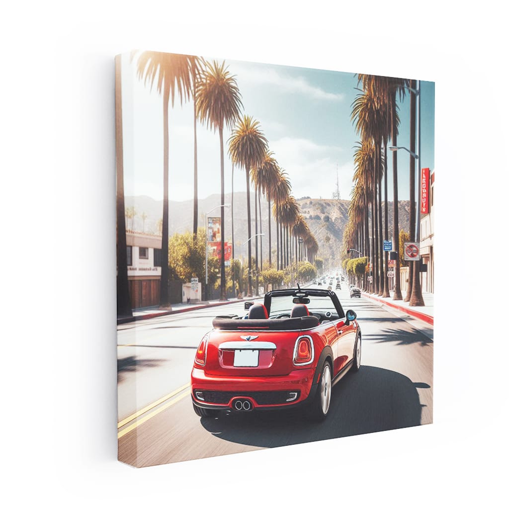 Mini Cooper Los Angeles Wall Art