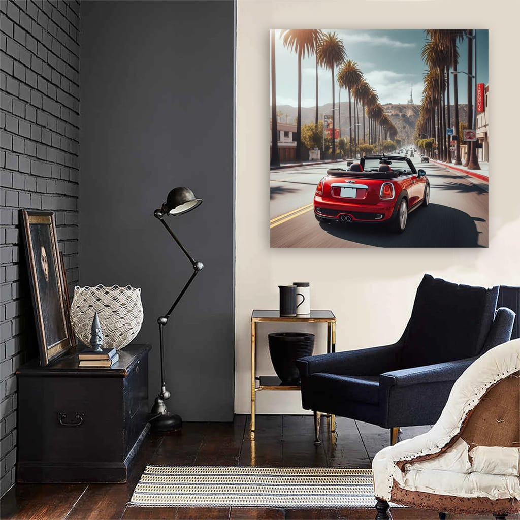 Mini Cooper Los Angeles Wall Art