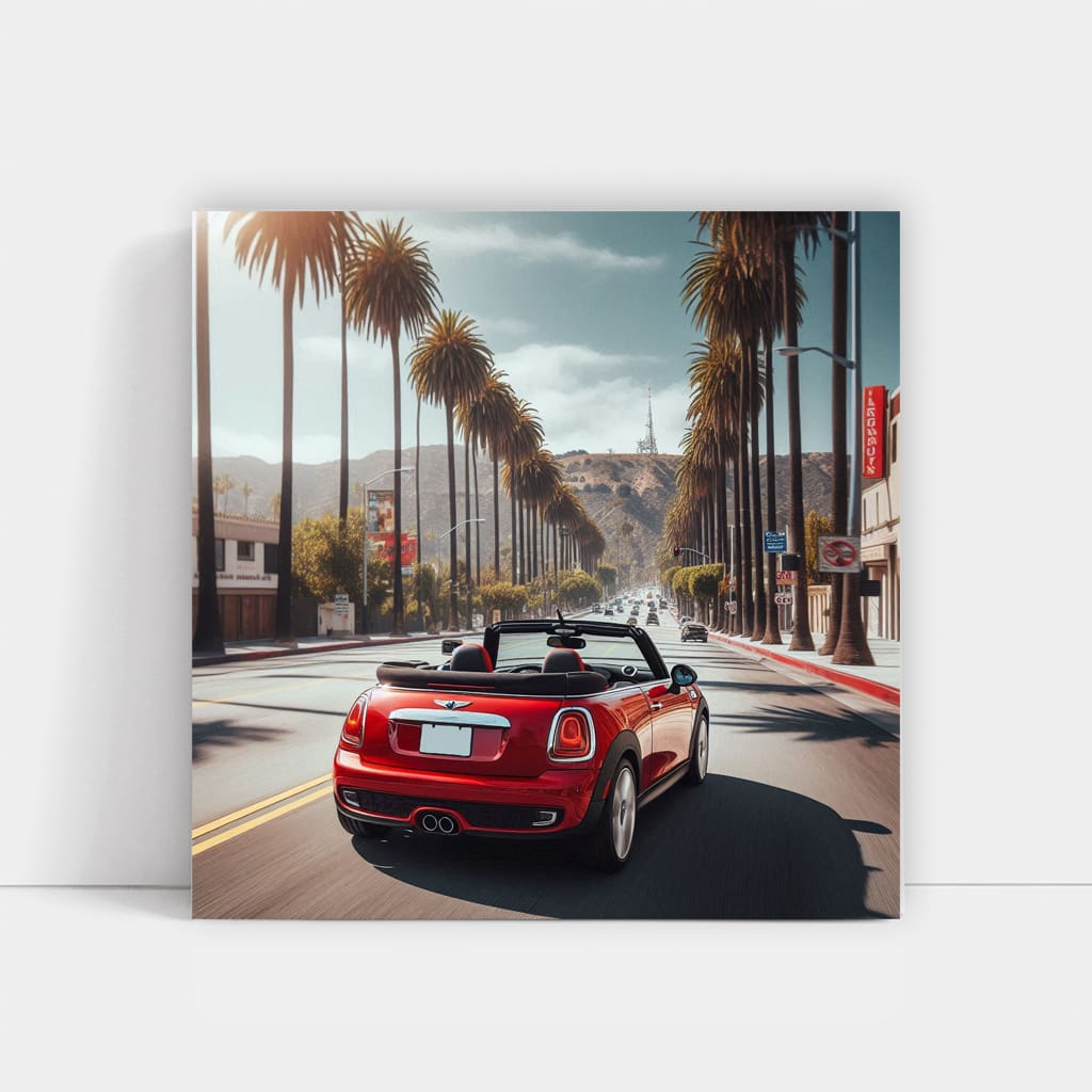 Mini Cooper Los Angeles Wall Art