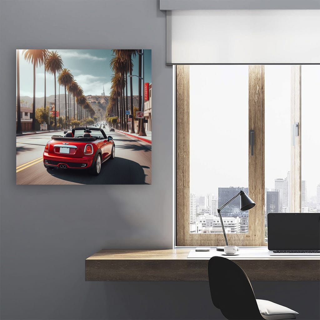 Mini Cooper Los Angeles Wall Art