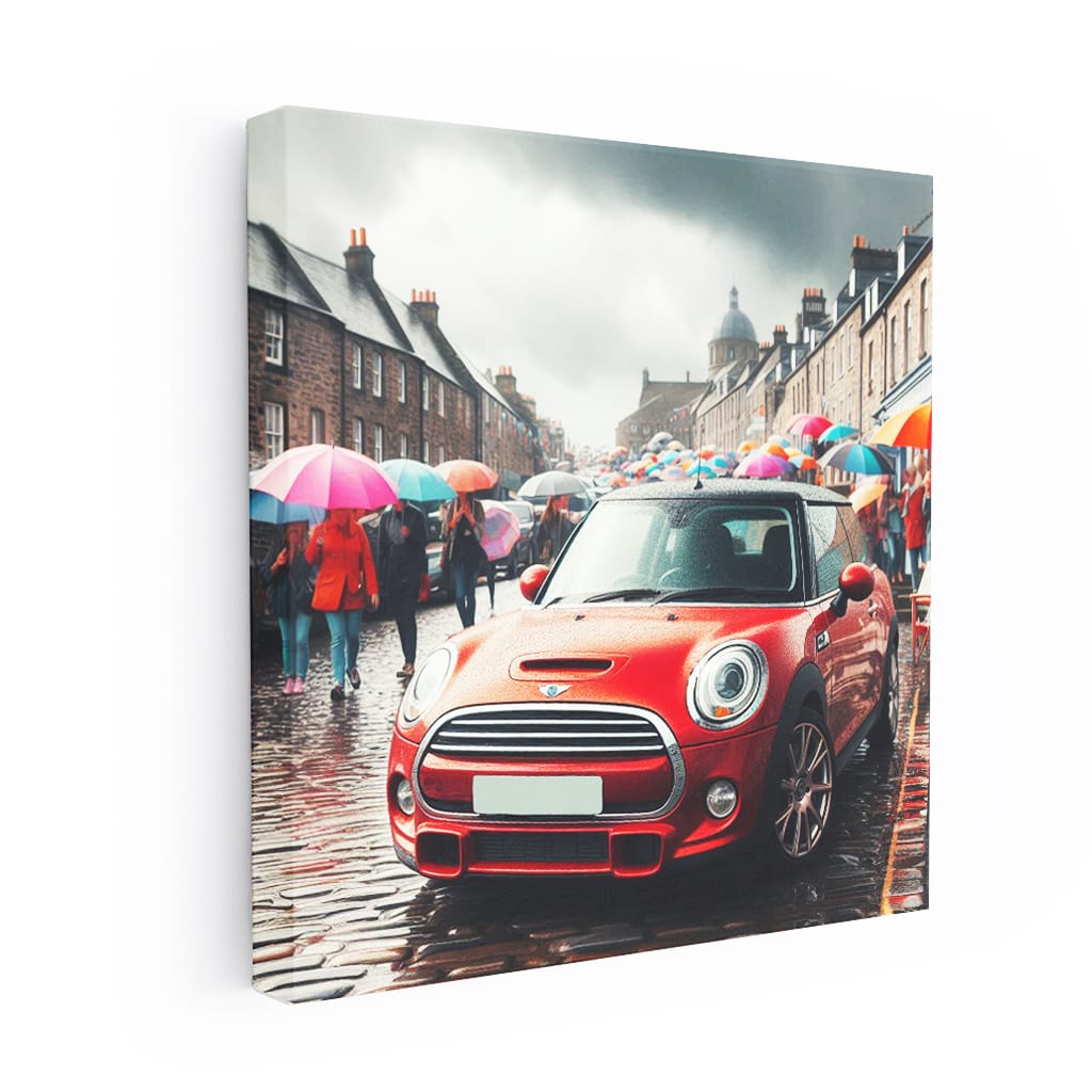 Mini Cooper S Overcast Weather Wall Art