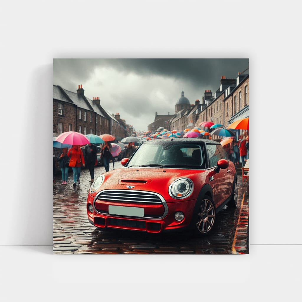 Mini Cooper S Overcast Weather Wall Art