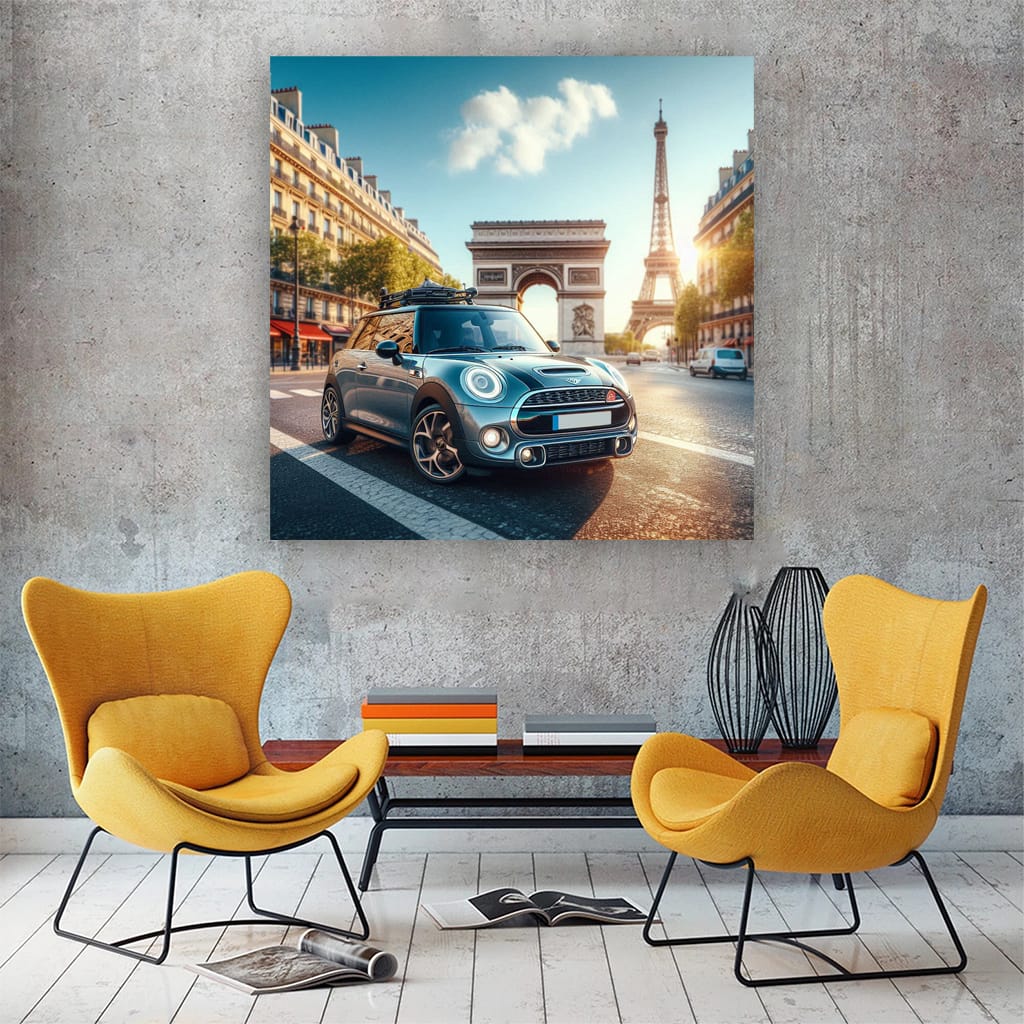 Mini Cooper Se Par Wall Art