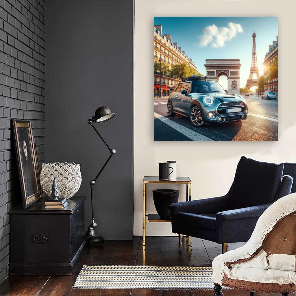 Mini Cooper Se Par Wall Art