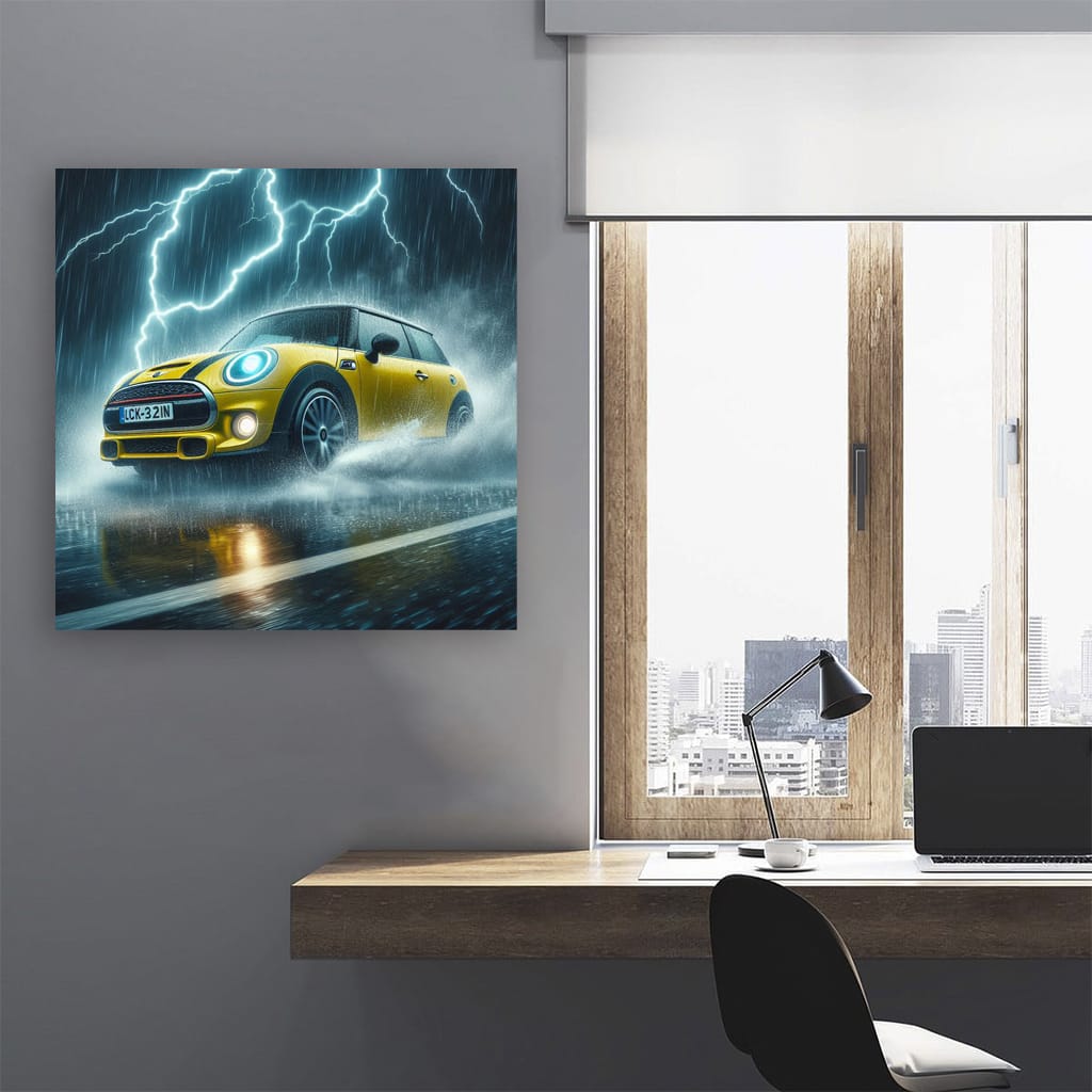 Mini Cooper Se Thundersto Wall Art