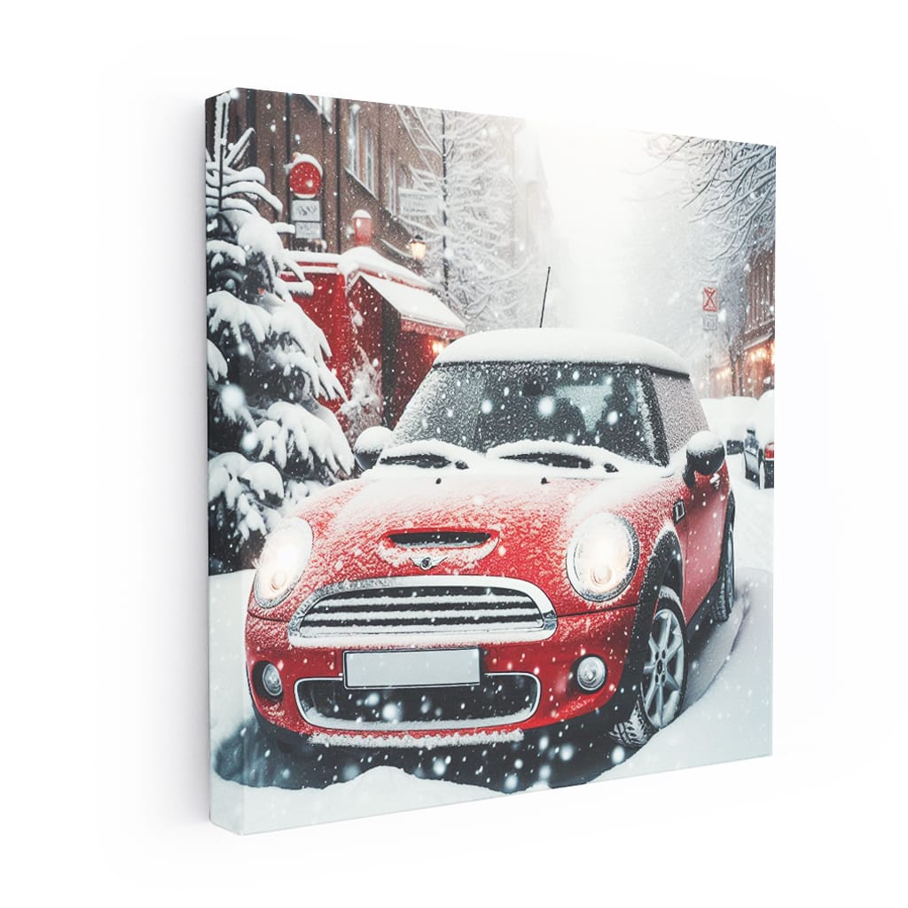 Mini Cooper Snowfa Wall Art