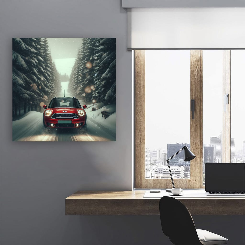 Mini Countryman Snowfa Wall Art