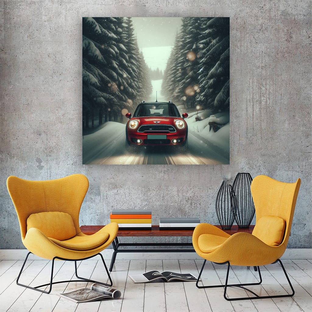 Mini Countryman Snowfa Wall Art