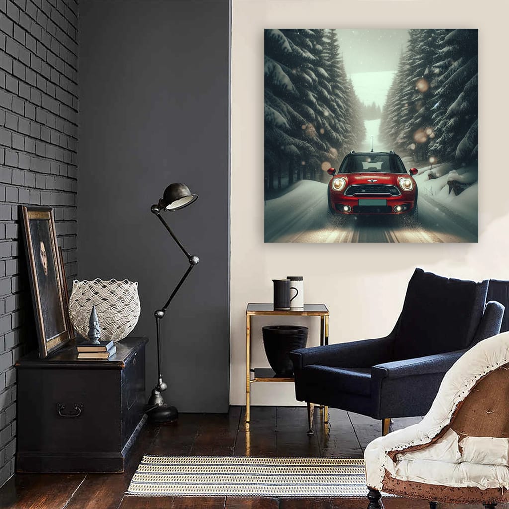 Mini Countryman Snowfa Wall Art