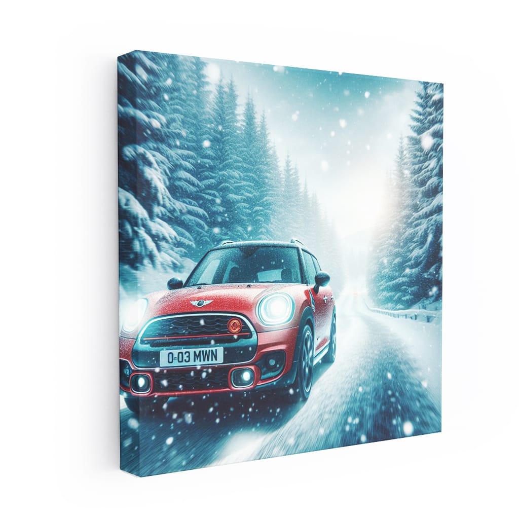 Mini Countryman Snowfall Wall Art