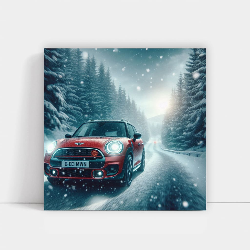 Mini Countryman in Snowfall - Adventure-Ready and Bold