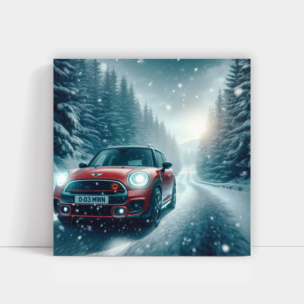 Mini Countryman Snowfall Wall Art