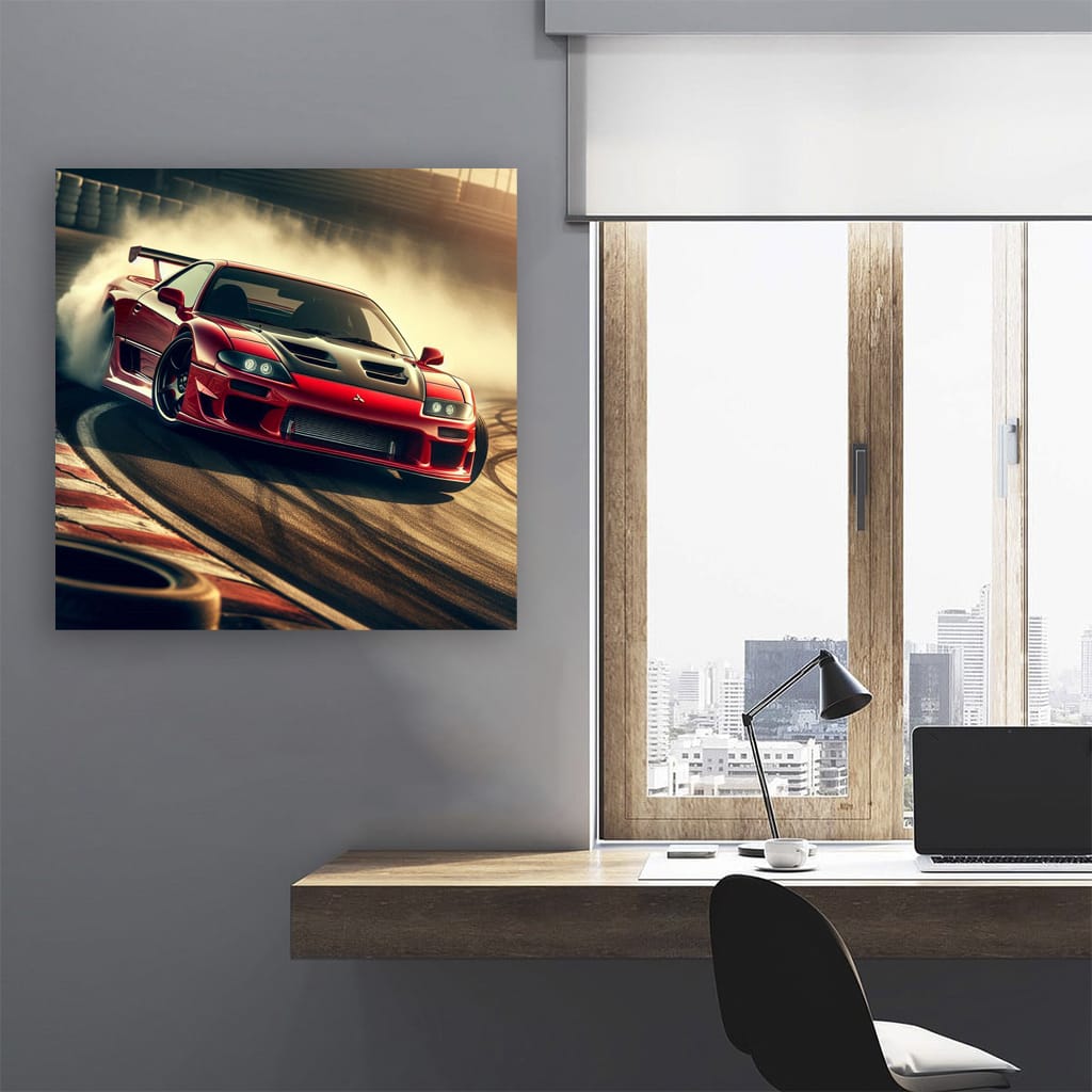 Mitsubishi 3000gt (gto) Drift Wall Art