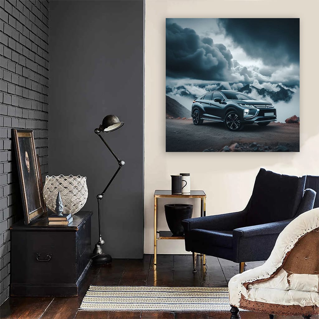 Mitsubishi Eclipse Cross Cloudy Weath Wall Art