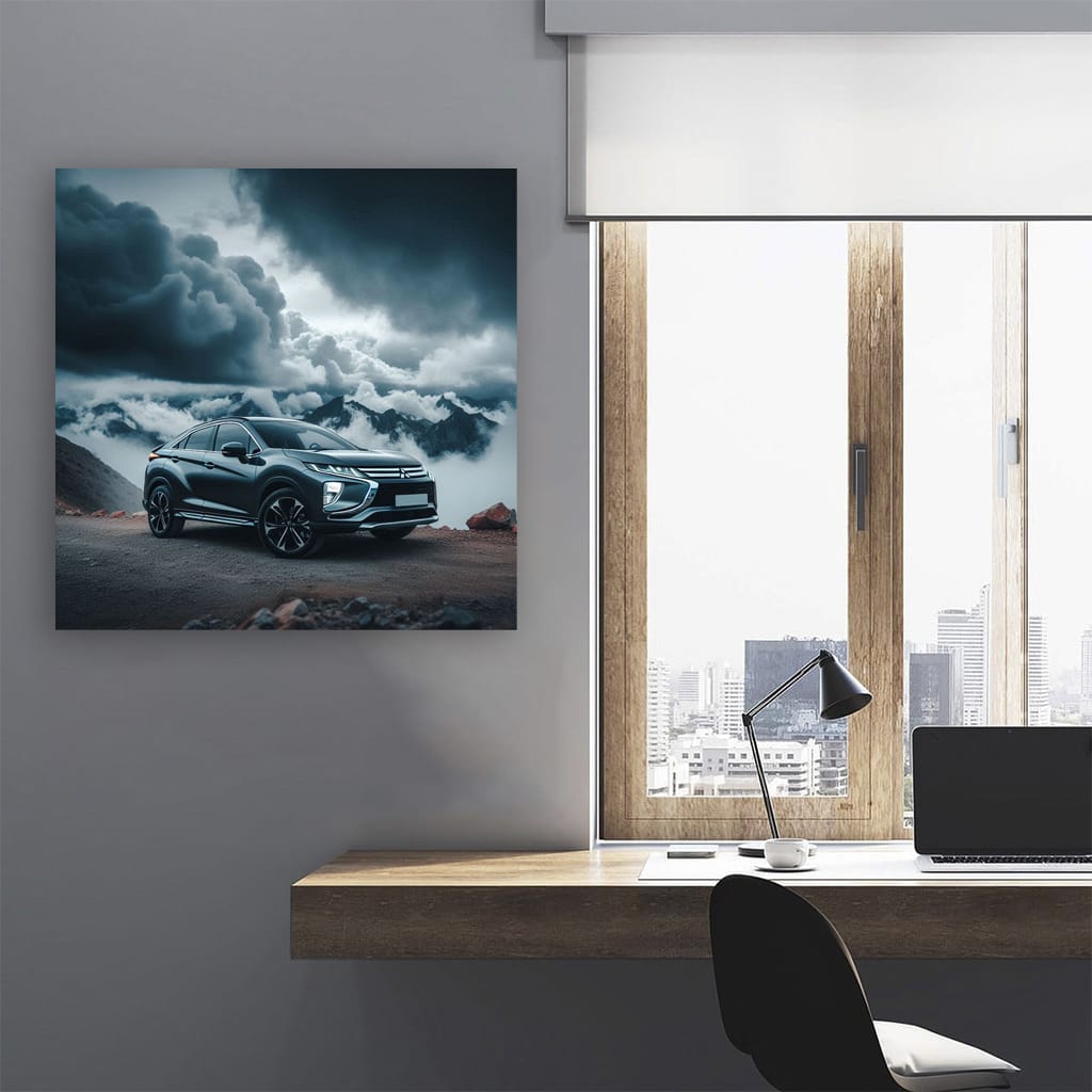 Mitsubishi Eclipse Cross Cloudy Weath Wall Art