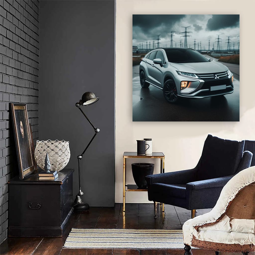 Mitsubishi Eclipse Cross Cloudy Weather Wall Art