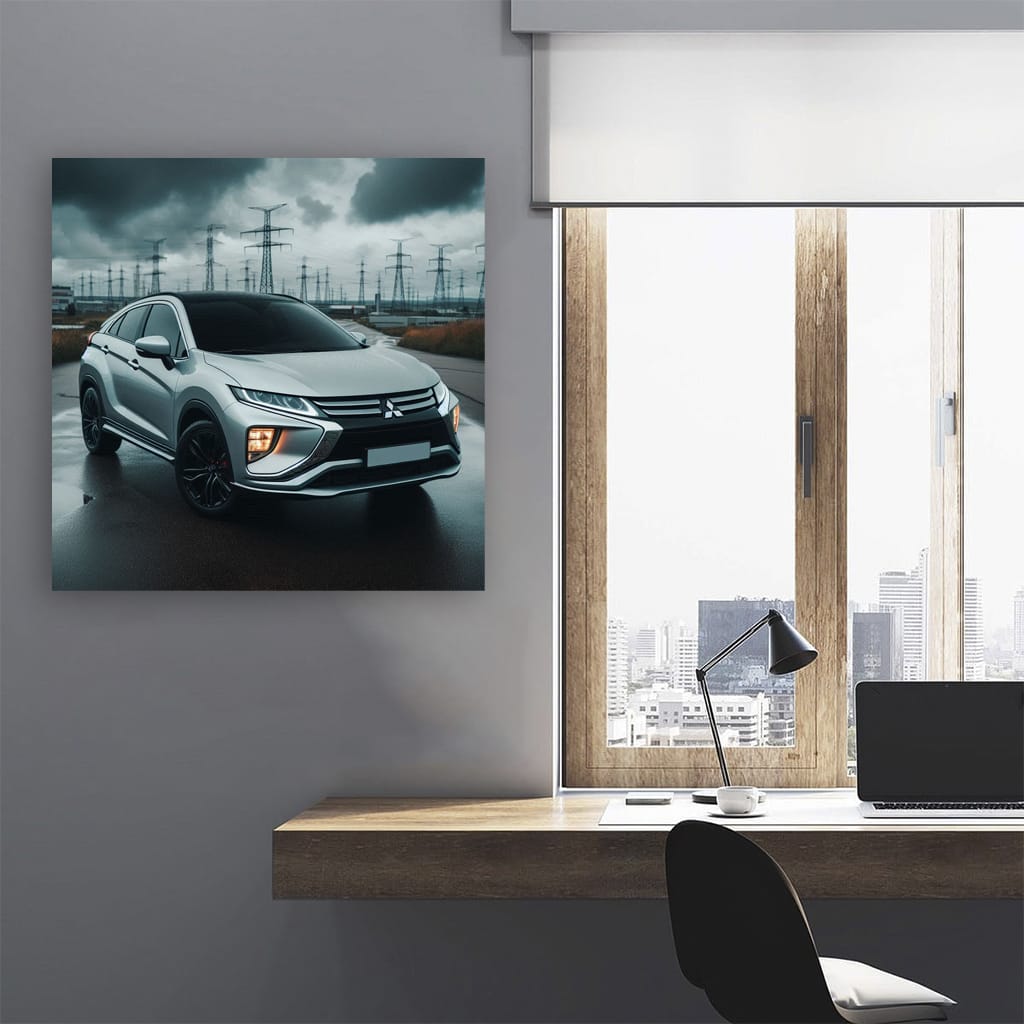 Mitsubishi Eclipse Cross Cloudy Weather Wall Art