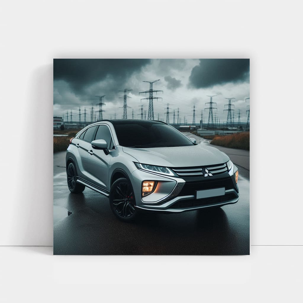 Mitsubishi Eclipse Cross Cloudy Weather Wall Art