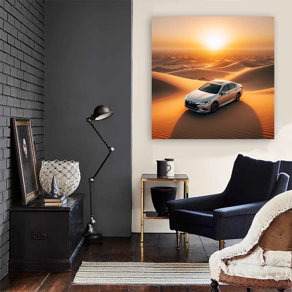 Mitsubishi Galant in Desert - Reliable and Rugged Performance