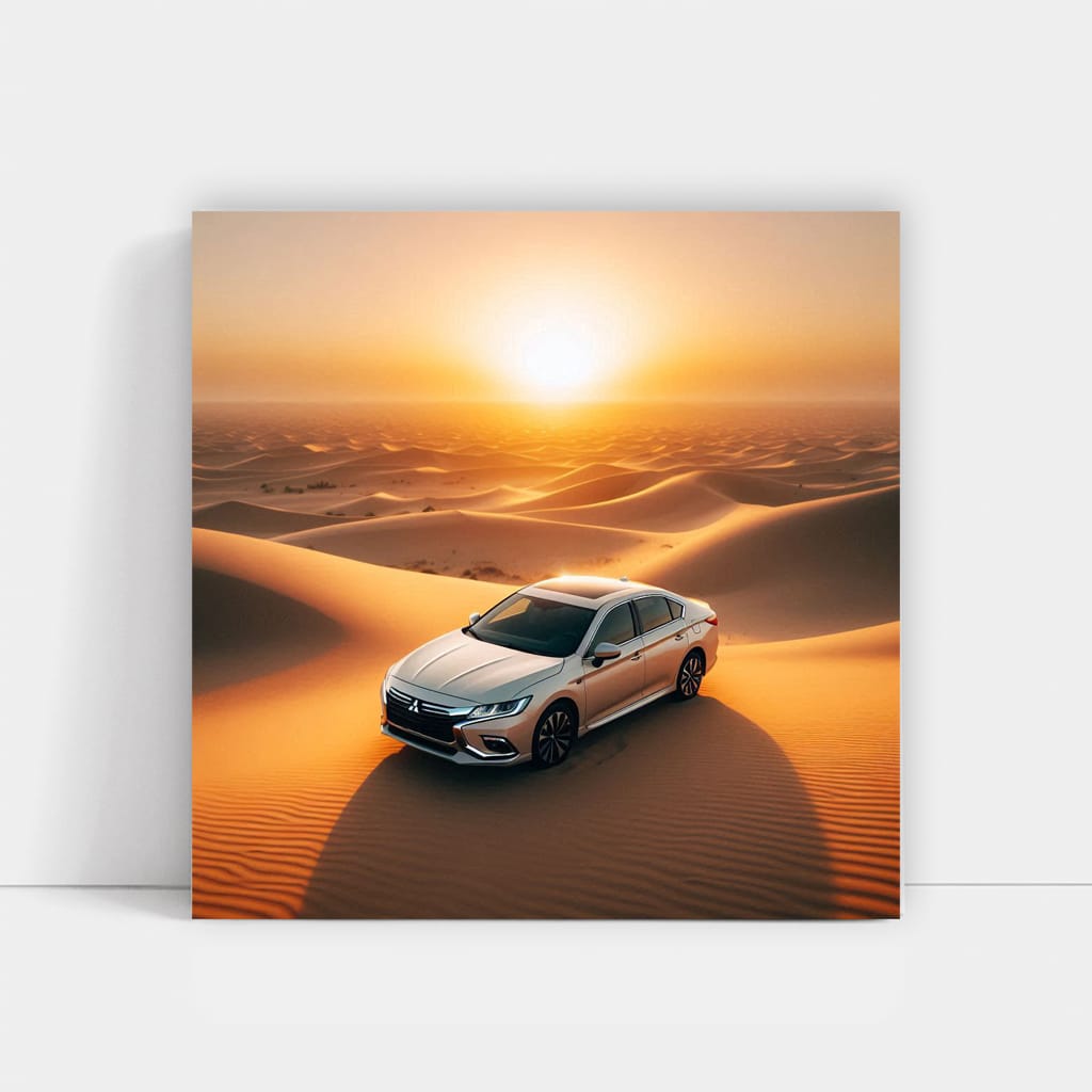 Mitsubishi Galant in Desert - Reliable and Rugged Performance