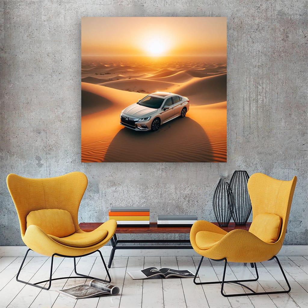 Mitsubishi Galant in Desert - Reliable and Rugged Performance