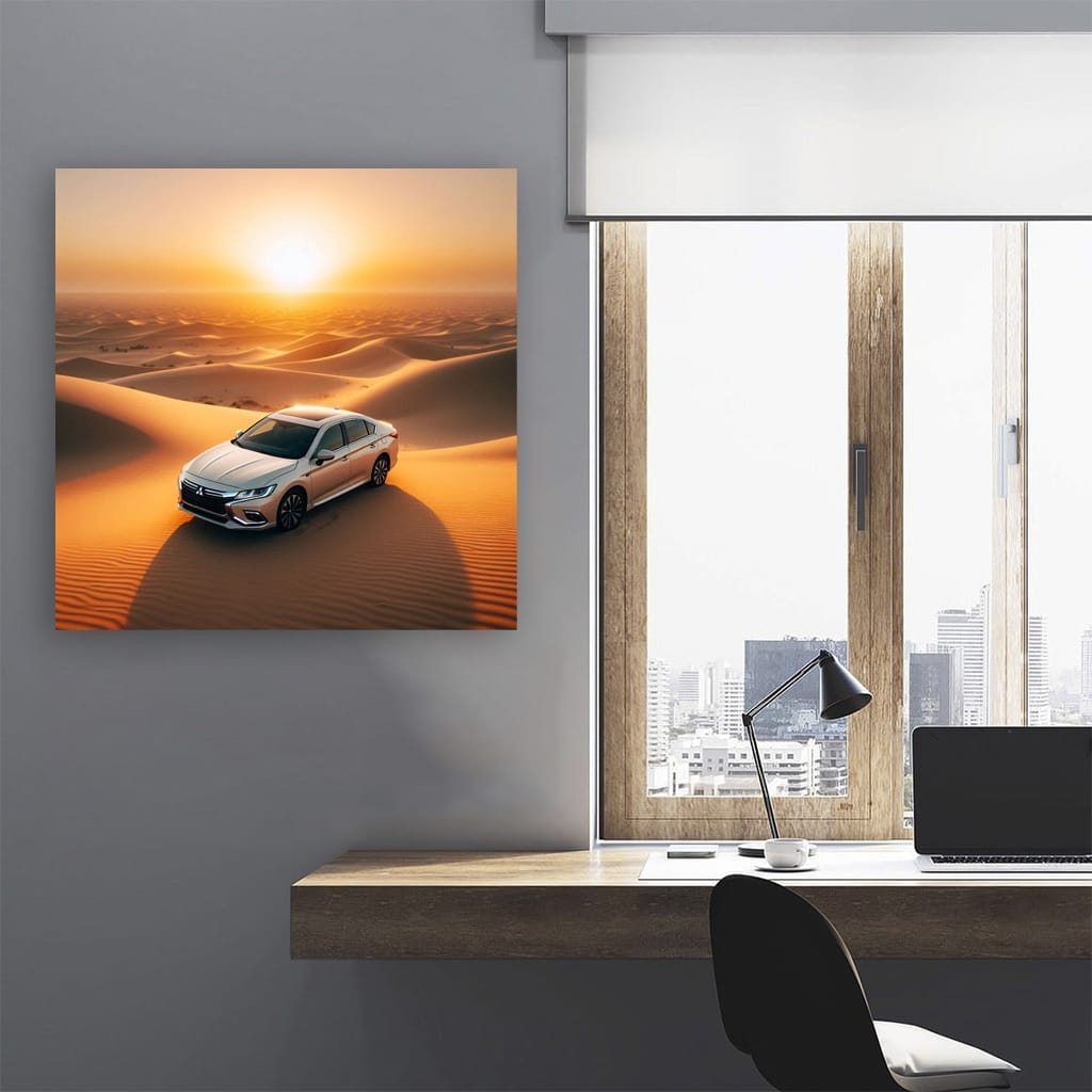 Mitsubishi Galant in Desert - Reliable and Rugged Performance