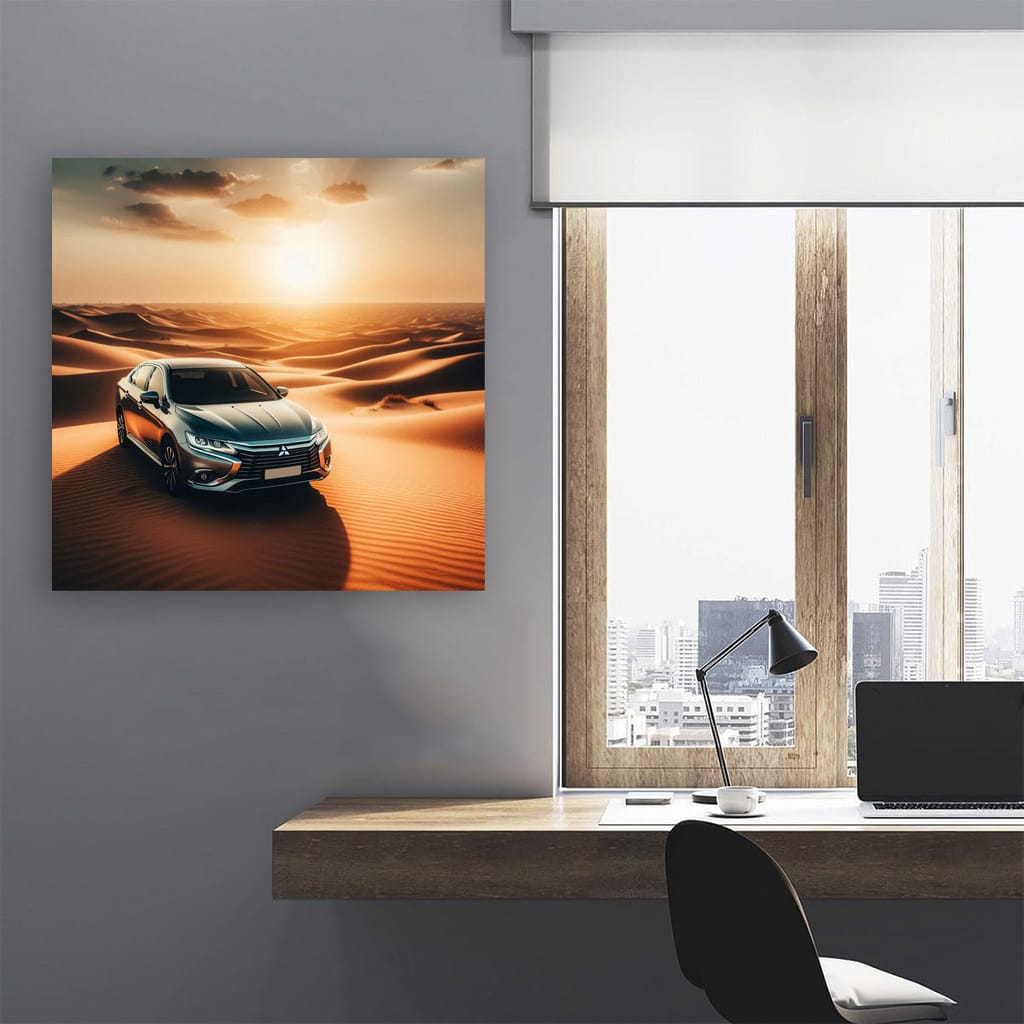 Mitsubishi Galant in Desert - Rugged Adventure Awaits