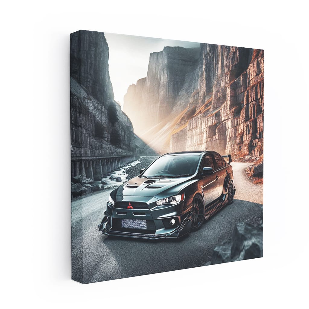 Mitsubishi Lancer Evolution (evo) Cany Wall Art