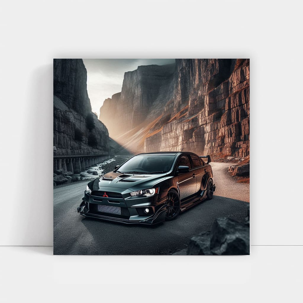 Mitsubishi Lancer Evolution (evo) Cany Wall Art