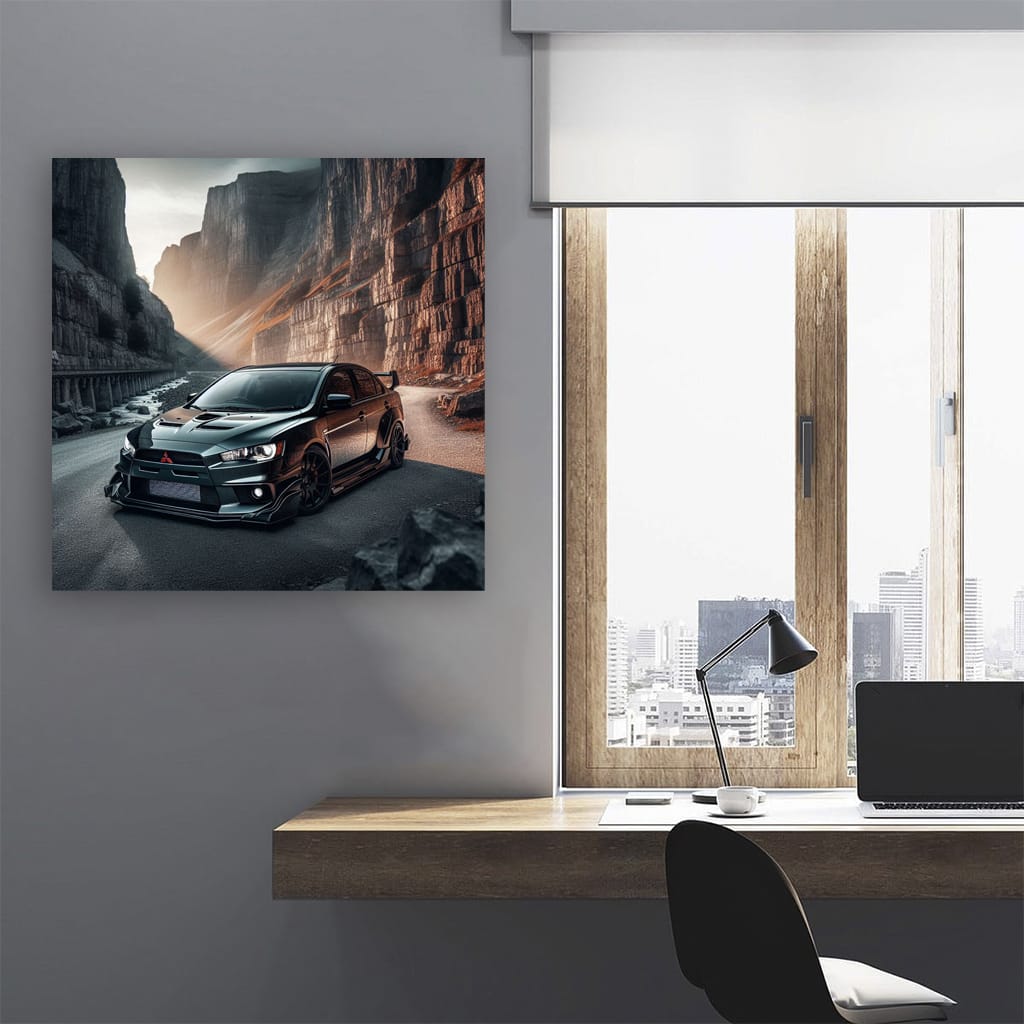 Mitsubishi Lancer Evolution (evo) Cany Wall Art