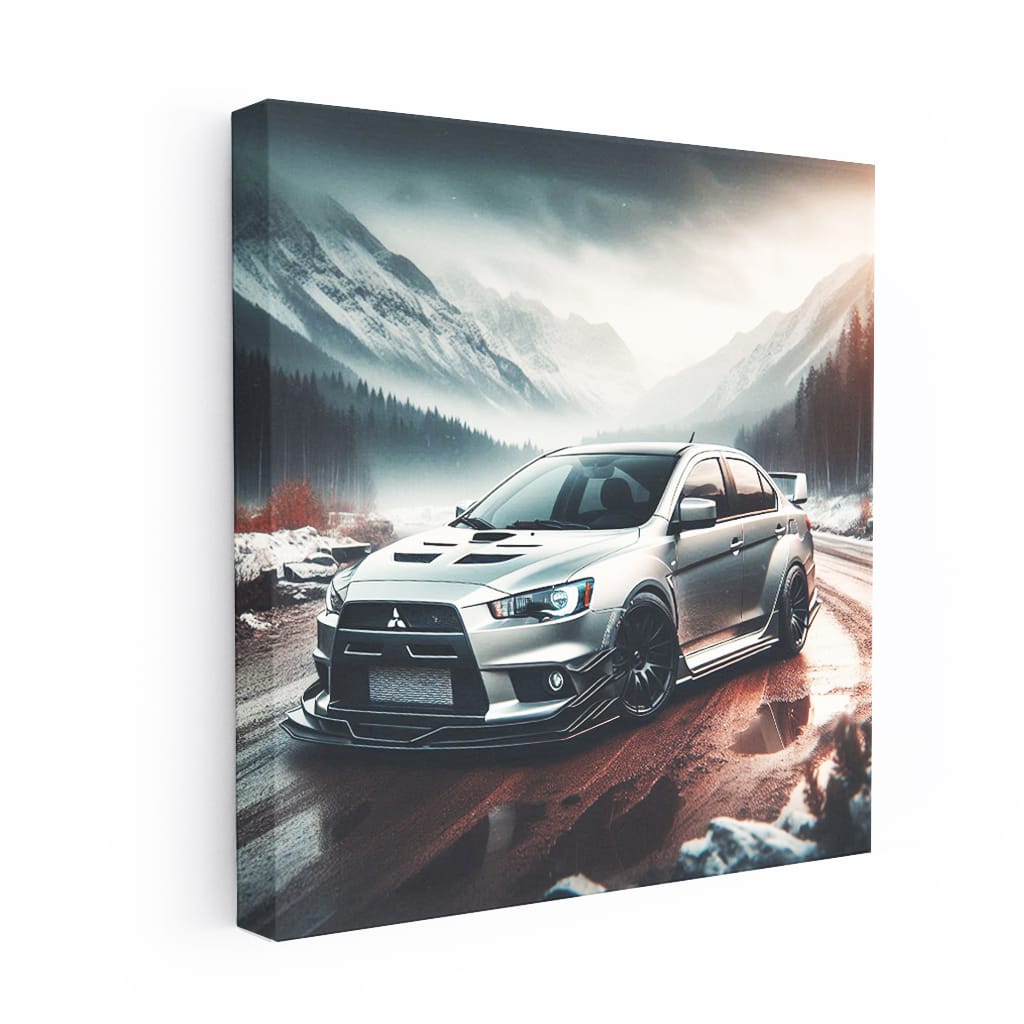 Mitsubishi Lancer Evolution (evo) Canyon Wall Art