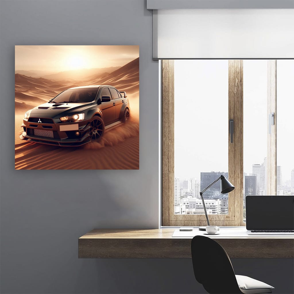 Mitsubishi Lancer Evolution (evo) Dese Wall Art